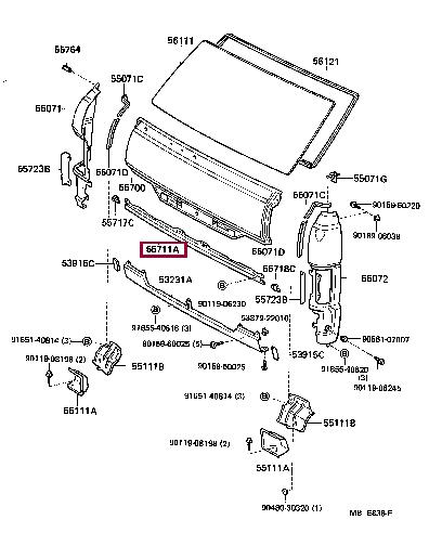 5571295J00 Toyota Панель