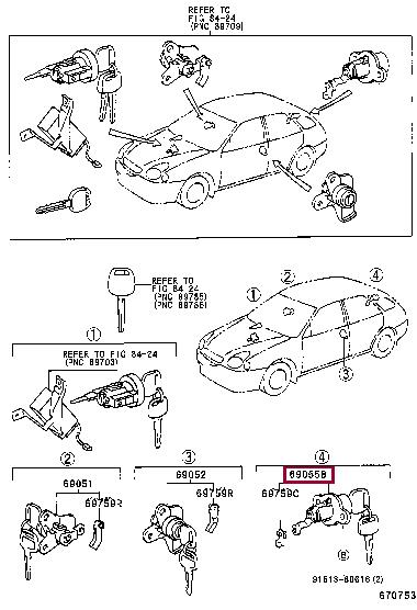6905513210 Toyota Автозапчастина