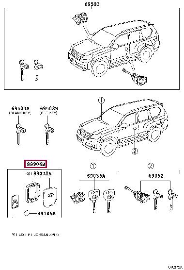 Toyota 89904-60621 Смарт ключ 8990460621: Купити в Україні - Добра ціна на EXIST.UA!
