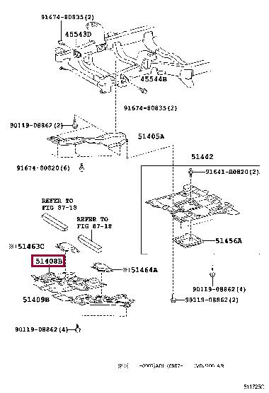 5140860040 Toyota Защита двигателя