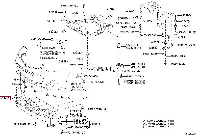 Купить Toyota 51441-07030 по низкой цене в Украине!