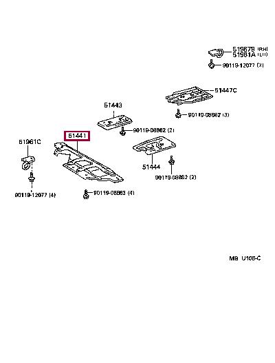 5144160190 Toyota Захист двигуна