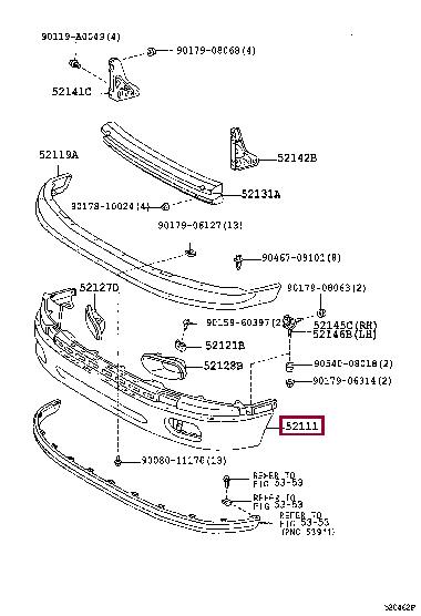Купить Toyota 52101-0C020 по низкой цене в Украине!