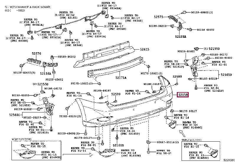 Toyota 52105-48902 Бампер задний 5210548902: Отличная цена - Купить в Украине на EXIST.UA! 5210548902 Toyota Бампер задний