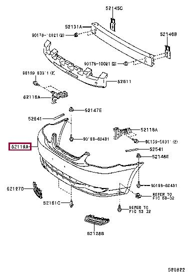 Купити Toyota 52119-02916 за низькою ціною в Україні!