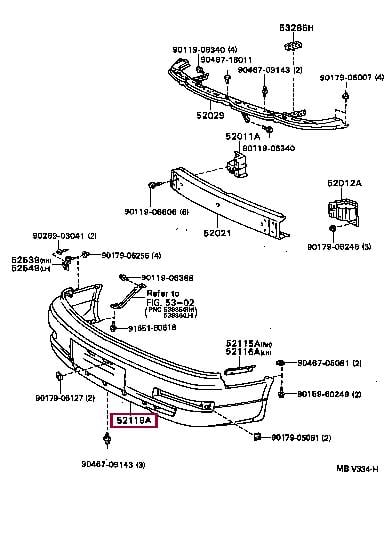 5211933902 Toyota Бампер передній