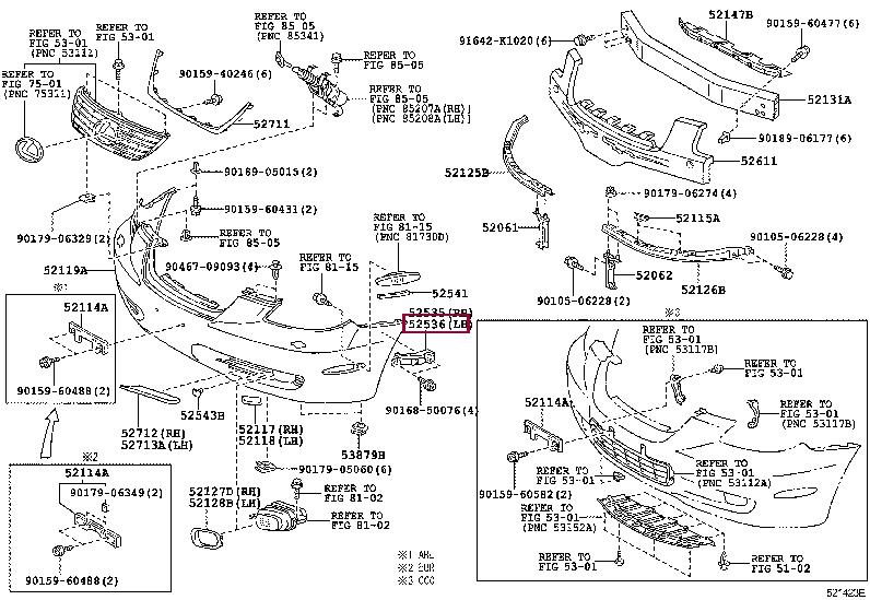 5253624031 Toyota Кронштейн бампера