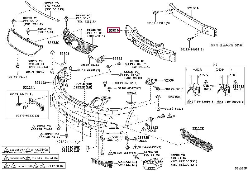 5261130310 Toyota Абсорбер бампера