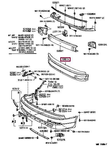 5261133030 Toyota Абсорбер бампера