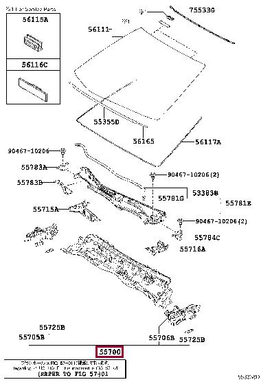 5570024140 Toyota Передняя панель