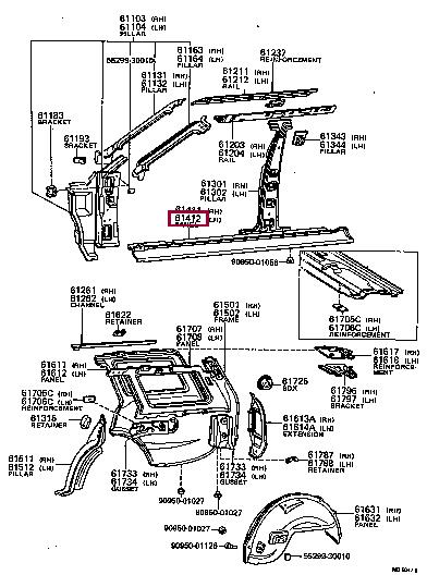 6141220140 Toyota Панель