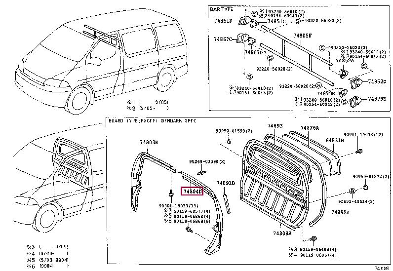 7480426906 Toyota Панель