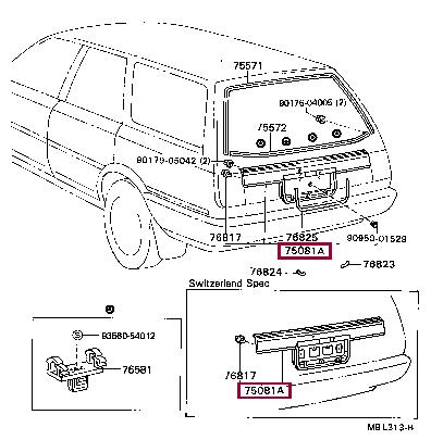 7508132110 Toyota Панель