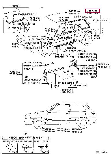 7587319045 Toyota Молдинг