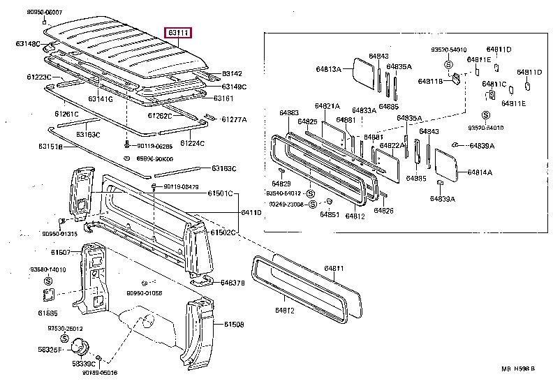 6311190K02 Toyota Панель