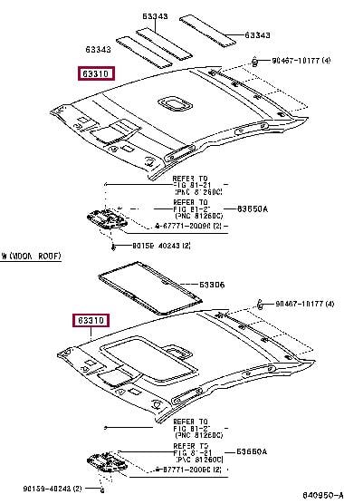 6331033441B2 Toyota Обшивка крыши