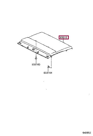 6331060630B1 Toyota Обшивка крыши