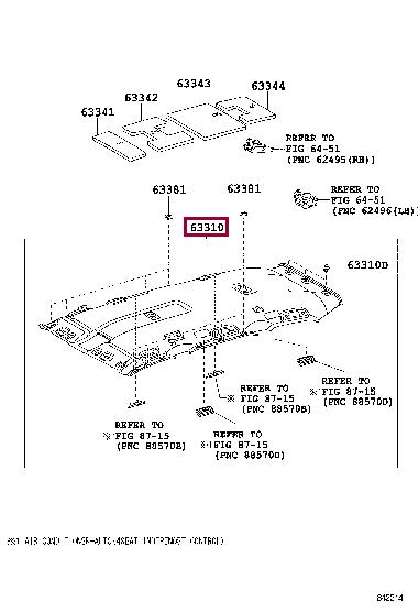 6331160500B0 Toyota Обшивка крыши