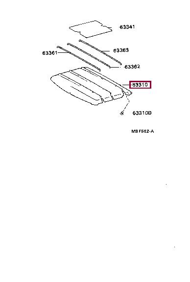 633118910503 Toyota Обшивка крыши