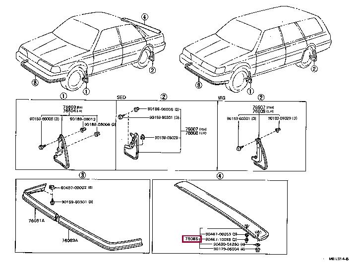 760853203013 Toyota Спойлер