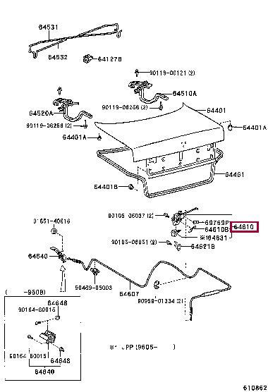 Купити Toyota 6461012171 – суперціна на EXIST.UA!