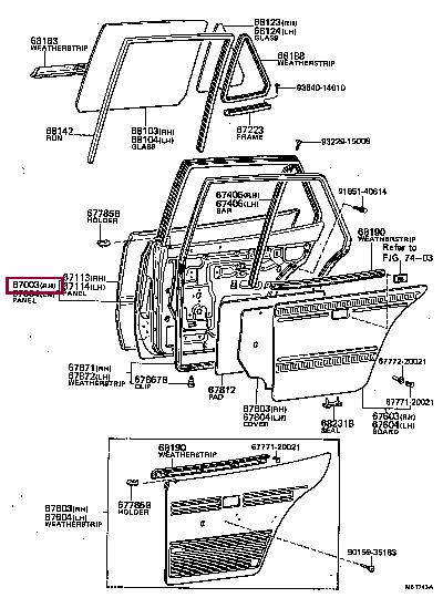6700320081 Toyota Панель