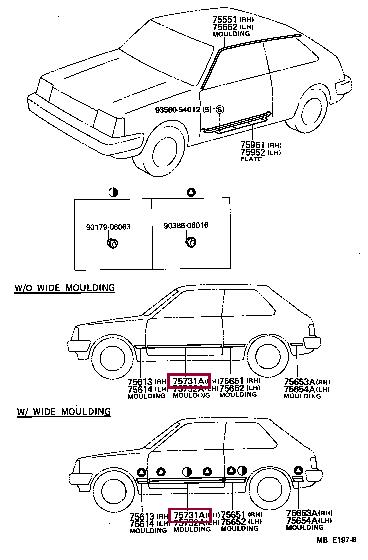 7573110041 Toyota Молдинг