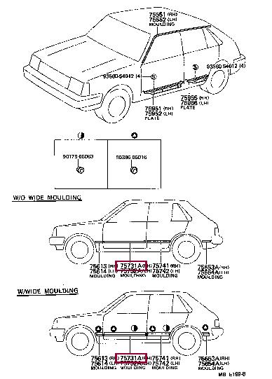 7573110150 Toyota Молдинг
