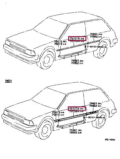 7573110230 Toyota Молдинг