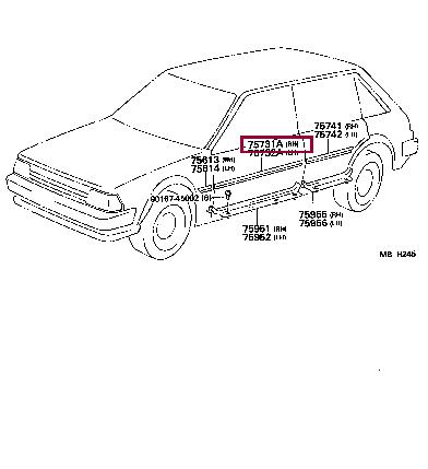 7573110260 Toyota Молдинг