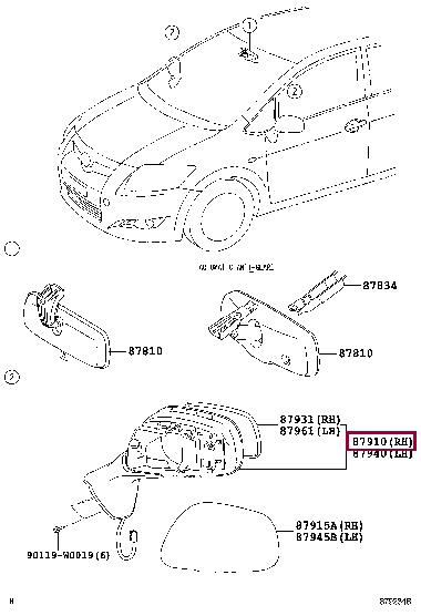 Toyota 87901-02190 Автозапчастина 8790102190: Приваблива ціна - Купити в Україні на EXIST.UA! 8790102190 Toyota Автозапчастина