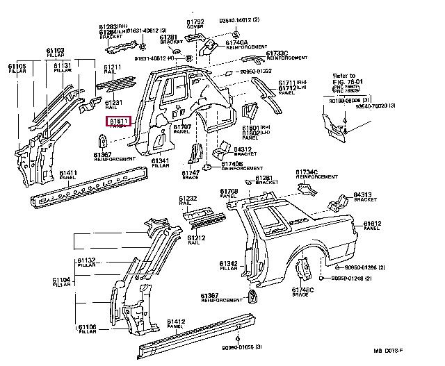 6160114860 Toyota Панель