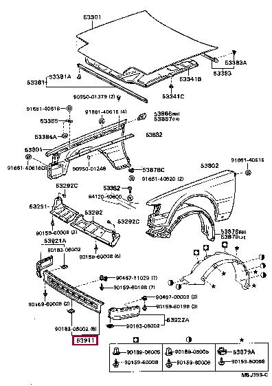 5391120120 Toyota Панель передняя
