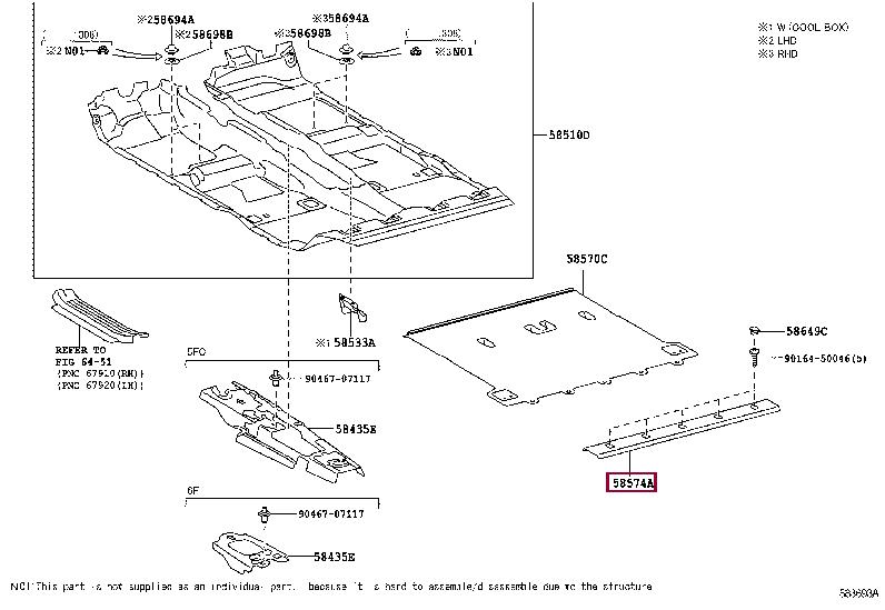 5857460091A0 Toyota Накладка порогу