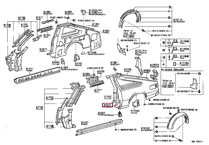 6160214810 Toyota Панель