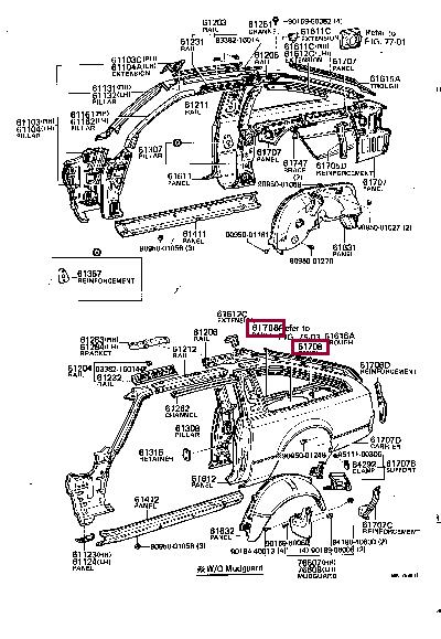 6161814040 Toyota Панель