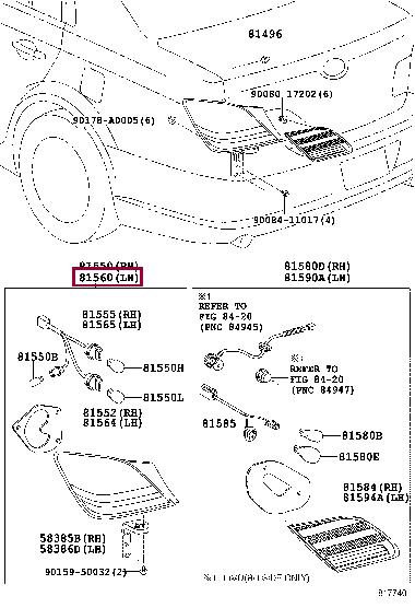 Купить Toyota 81560-AC090 по низкой цене в Украине!