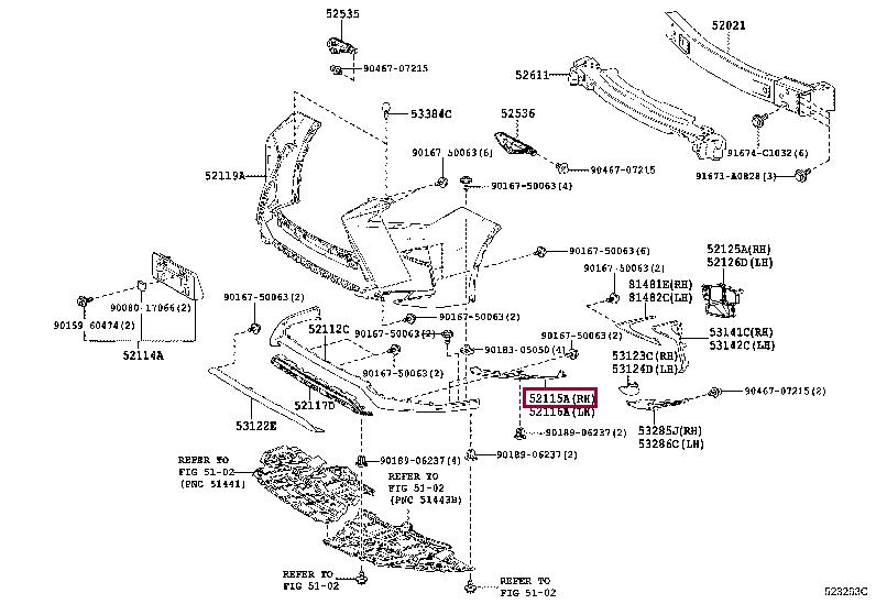 Toyota 52115-48120 Кронштейн бампера 5211548120: Отличная цена - Купить в Украине на EXIST.UA! 5211548120 Toyota Кронштейн бампера