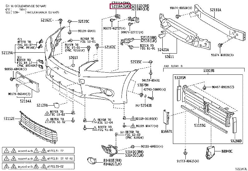 5211630120 Toyota Кронштейн бампера