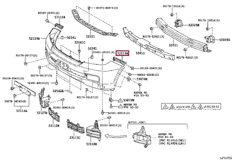 Toyota 52116-60250 Кронштейн бампера 5211660250: Отличная цена - Купить в Украине на EXIST.UA! 5211660250 Toyota Кронштейн бампера