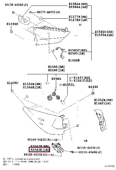 5256348020 Toyota Кронштейн бампера
