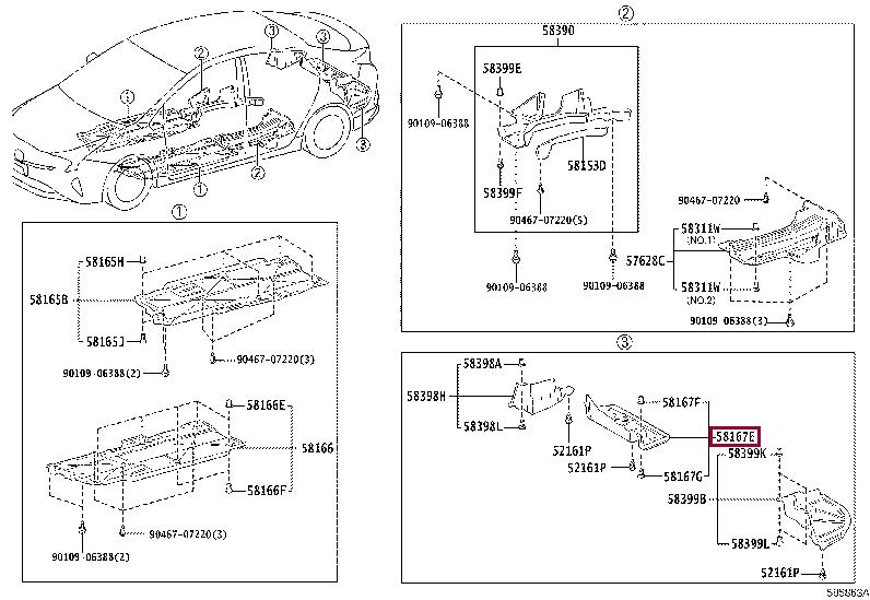 6625947010 Toyota Защита двигателя
