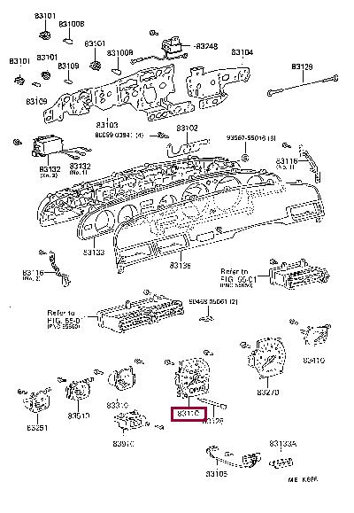 8311014640 Toyota Спідометр