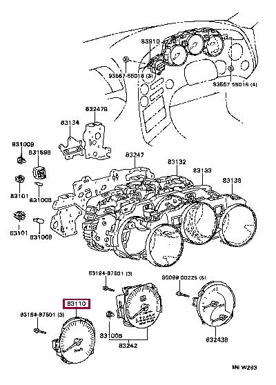 831101B260 Toyota Спідометр