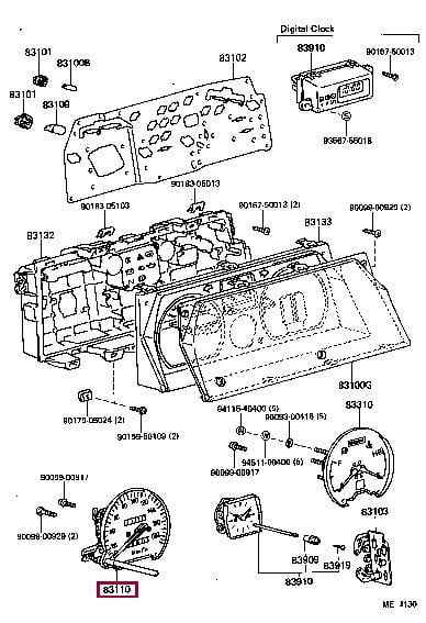 831101C420 Toyota Спидометр