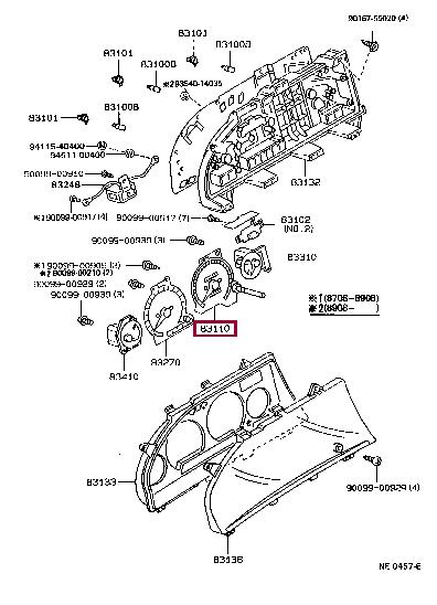 831101E041 Toyota Спідометр