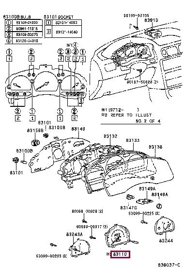 831101G402 Toyota Спидометр