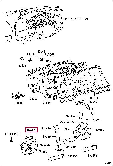 8311026350 Toyota Спидометр