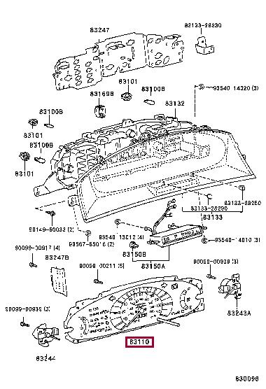 8311028450 Toyota Спідометр