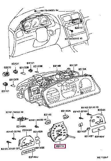 831102D620 Toyota Спидометр